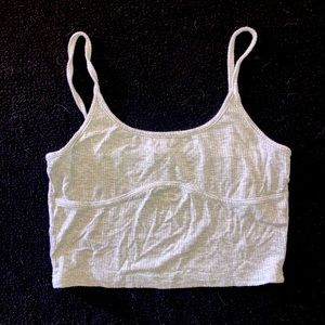 Gray Cropped Tank